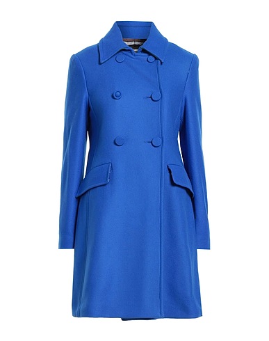 MALÌPARMI Coat Blue 75% Virgin Wool, 25% Polyamide