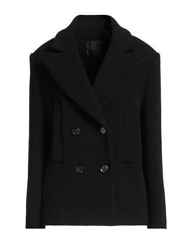 PINKO Cappotto Nero 75% Lana, 25% Nylon