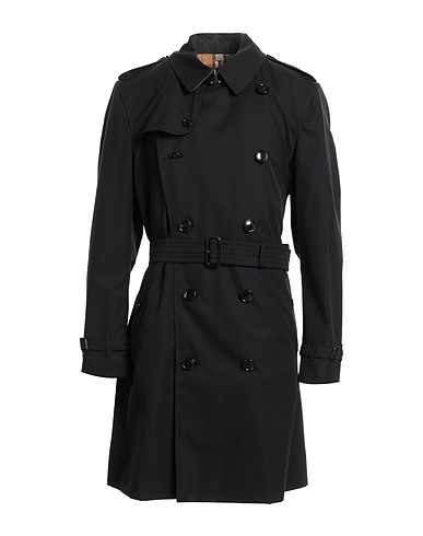 BURBERRY Double breasted pea coat Black 100% Cotton