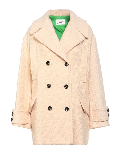 SOLOTRE Coat Beige 56% Wool, 40% Virgin Wool, 4% Polyester, Viscose, Cotton
