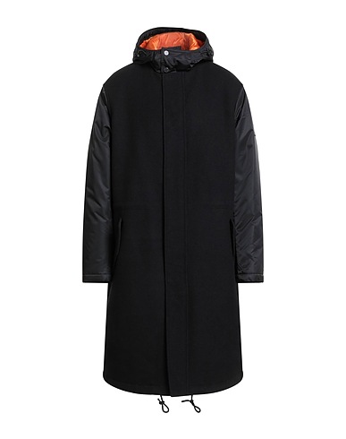 ARMANI EXCHANGE Coat Black 100% Polyester, Wool, Acrylic, Polyamide, Viscose