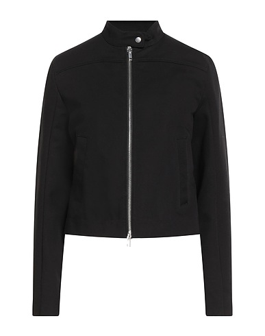 VINCE. Giubbotto Nero 95% Cotone, 5% Elastan
