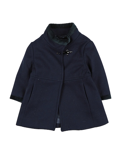 FAY Coat JUNIOR Navy blue 75% Virgin Wool, 25% Polyamide