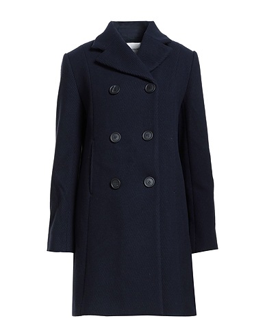 MAISON KITSUNÉ Mantel Marineblau 100% Wolle