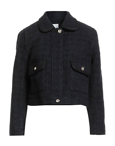 SANDRO Jacket 73% Cotton, 9% Alpaca wool, 9% Virgin Wool, 5% Polyamide, 4% Modal