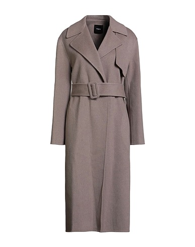 THEORY Coat Grey 90% Wool, 10% Cashmere