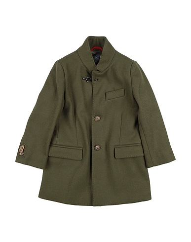FAY Coat JUNIOR Military green 75% Virgin Wool, 25% Polyamide