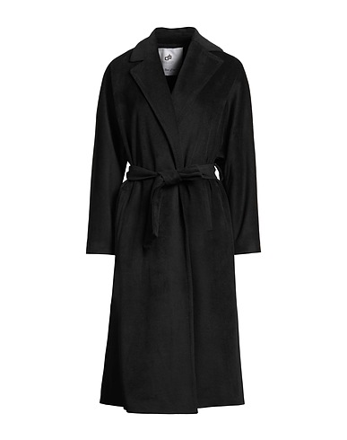 COMPAGNIA ITALIANA Mantel Schwarz 90% Polyester, 10% Viskose