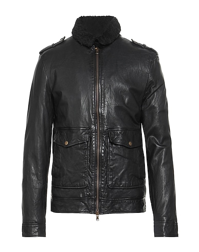 D'AMICO Biker Μαύρο Δέρμα