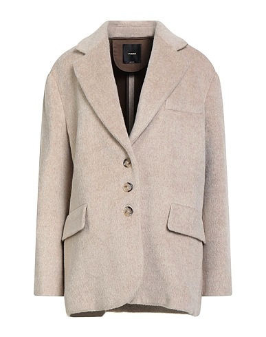 PINKO Coat Beige 60% Alpaca wool, 22% Nylon, 18% Wool