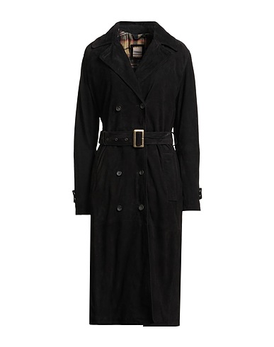 D'AMICO Coat Black 100% Leather