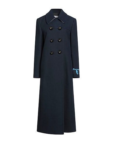 PHILOSOPHY di LORENZO SERAFINI Coat Midnight blue 92% Cotton, 8% Virgin Wool