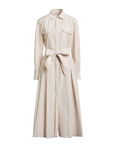 ANTONELLI Midi dress Beige 64% Cotton, 36% Polyester