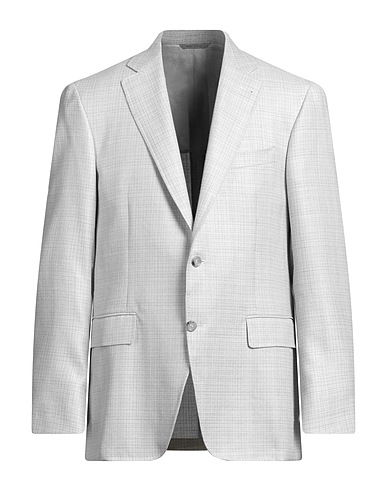 CANALI Blazer Light blue 68% Wool, 20% Silk, 12% Linen