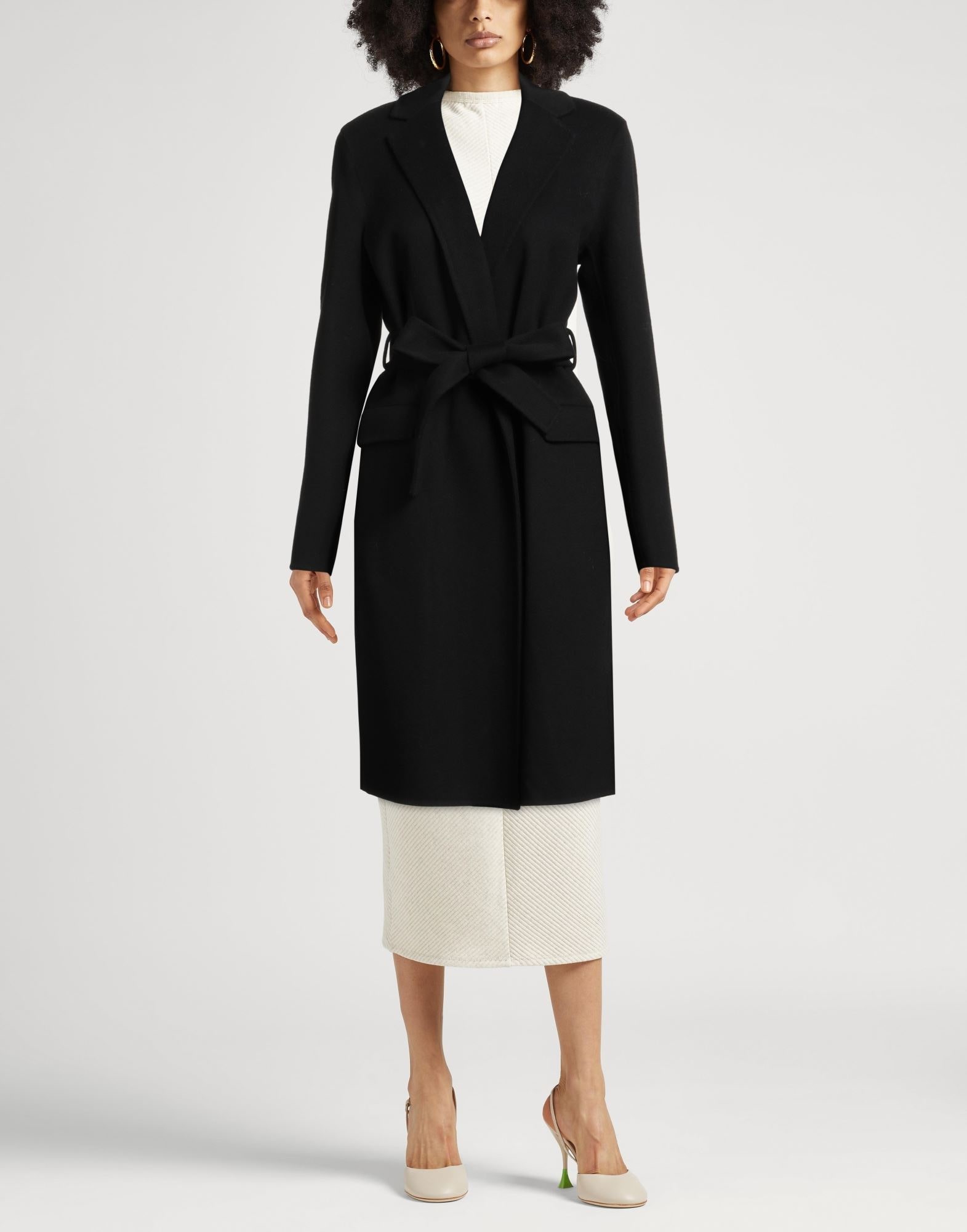 theory コート ブラック カシミヤ Sサイズ THEORY コート＆ブルゾン | コート ブラック レディース | YOOX