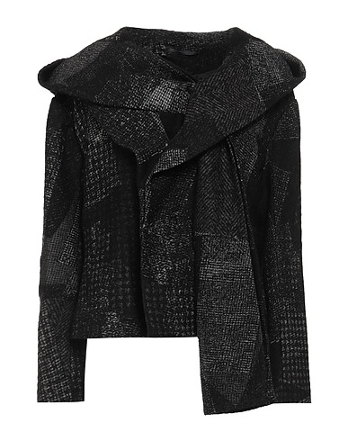 Y'S YOHJI YAMAMOTO Double breasted pea coat Black 42% Wool, 39% Cotton, 12% Acrylic, 7% Nylon