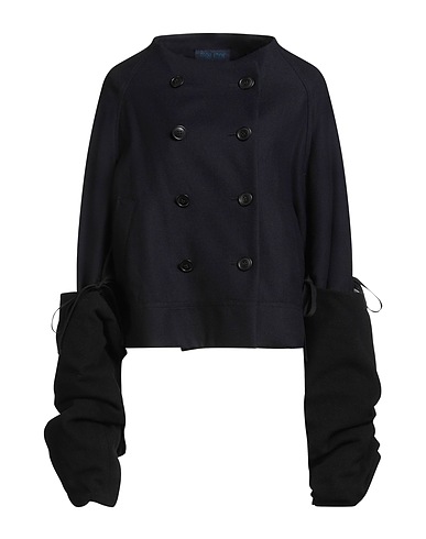 REGULATION YOHJI YAMAMOTO Double breasted pea coat Midnight blue 100% Wool, Polyester