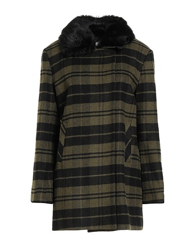 LIU •JO Coat Military green 45% Acrylic, 30% Polyester, 20% Wool, 5% Other Fibres, Synthetic fibers