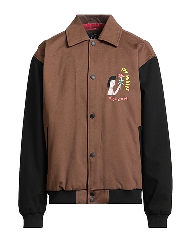 VOLCOM Denim jacket FEATURED ARTHUR LONGO Khaki 100% Cotton