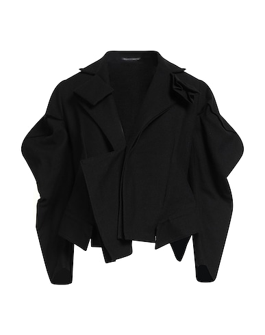 YOHJI YAMAMOTO Jacket Black 53% Wool, 47% Cotton