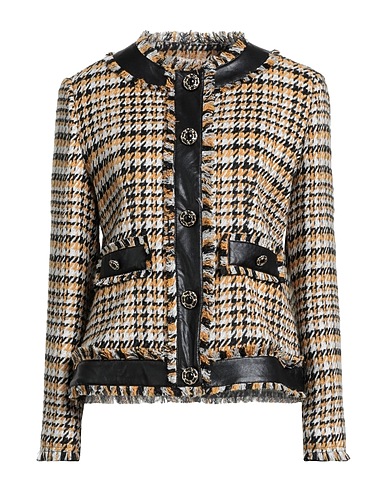 LIU •JO Jacket Black 95% Polyester, 4% Metallic fiber, 1% Elastane, Viscose