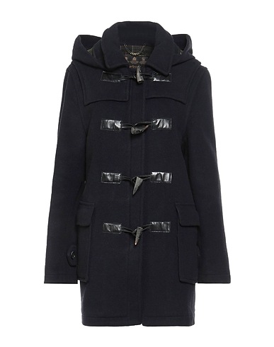 BARBOUR Coat Midnight blue 65% Virgin Wool, 30% Polyamide, 5% Elastane
