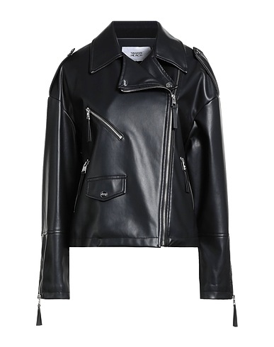 SILVIAN HEACH Biker jacket 100% Polyurethane