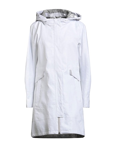 HERNO Full-length jacket LAMINAR Light grey 100% Linen, Polyurethane