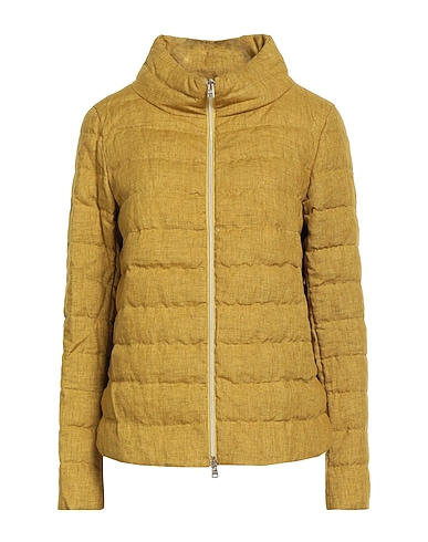HERNO Shell jacket Mustard 100% Linen