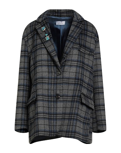 MOTEL Παλτό Γκρι 55% Πολυεστέρας, 27% Μαλλί, 12% Ακρυλικό, 3% Πολυαμίδη, 3% Ελαστάνη