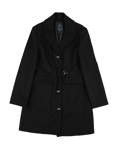 FAY Cappotto JUNIOR Nero 75% Lana Vergine, 25% Poliammide