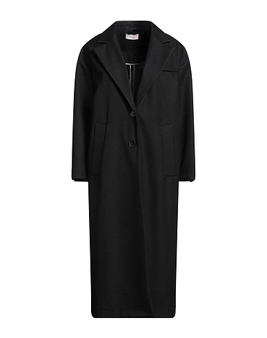 MOTEL Coat Black 98% Polyester, 2% Elastane