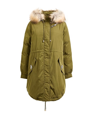 BLUGIRL コート ミリタリーグリーン ポリエステル 100% / アクリル / アクリル系