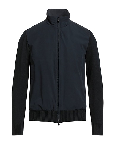 PAUL & SHARK Jacket Black 100% Virgin Wool, Polyester, Elastane