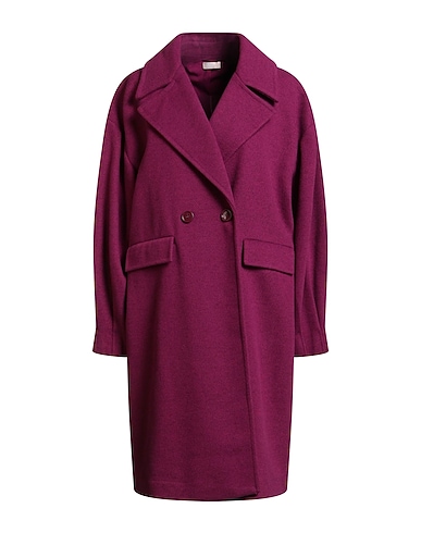 LIU •JO Coat Purple 90% Polyester, 10% Wool