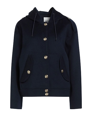 SANDRO Coat Midnight blue 100% Wool