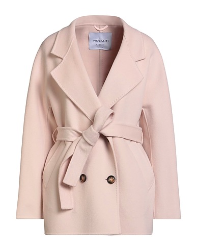 VIOLANTI Coat Pink 100% Wool