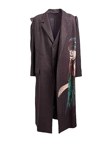 YOHJI YAMAMOTO POUR HOMME Coat 50% Wool, 50% Cotton