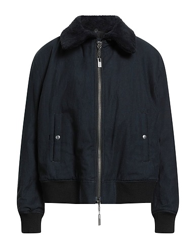 YOHJI YAMAMOTO POUR HOMME Bomber Black 100% Cotton, Acrylic, Wool