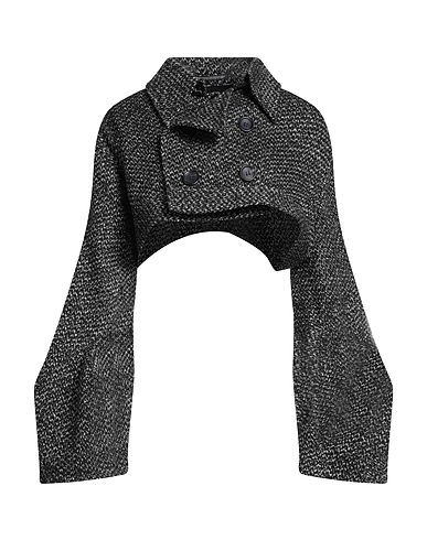 YOHJI YAMAMOTO Jacket Charcoal 54% Wool, 44% Linen, 2% Nylon
