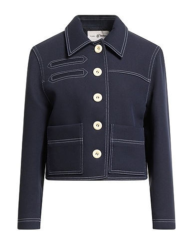 TORY BURCH Jacket 63% Cotton, 34% Polyamide, 3% Elastane