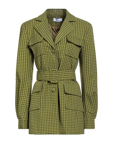 WEILI ZHENG Jacket Military green 83% Polyester, 13% Viscose, 4% Elastane