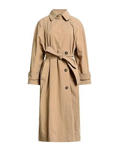 BRUNELLO CUCINELLI Double breasted pea coat Beige 100% Polyamide, Ecobrass