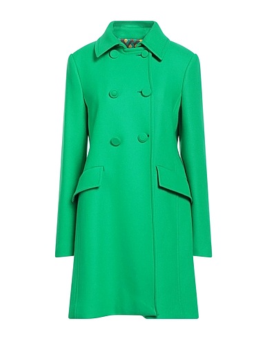 MALÌPARMI Coat Green 75% Virgin Wool, 25% Nylon