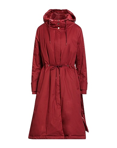 HERNO Coat RAIN COLLECTION Brick red 100% Cotton, Polyamide