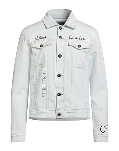 TRUSSARDI JEANS Denim jacket Blue 98% Cotton, 2% Elastane