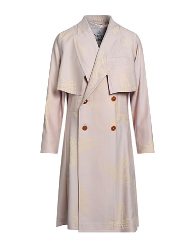 VIVIENNE WESTWOOD Double breasted pea coat Beige 100% Wool
