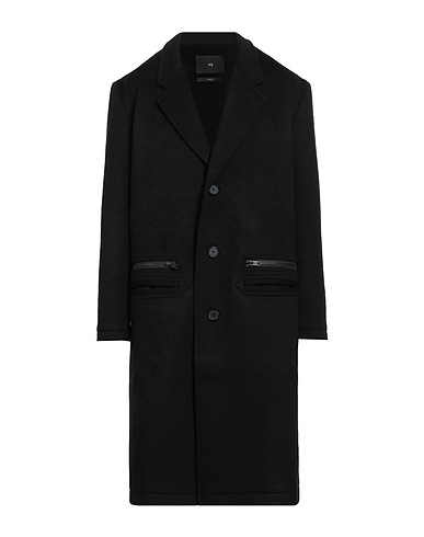 Y-3 Coat Black 95% Wool, 5% Alpaca wool