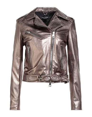 STREET LEATHERS Biker jacket Rose gold 100% Leather
