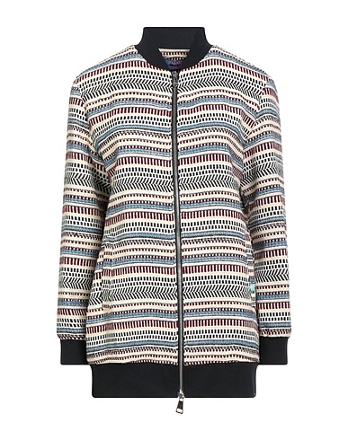 TRUSSARDI JEANS Jacket Ivory 64% Cotton, 27% Acrylic, 8% Polyester, 1% Viscose